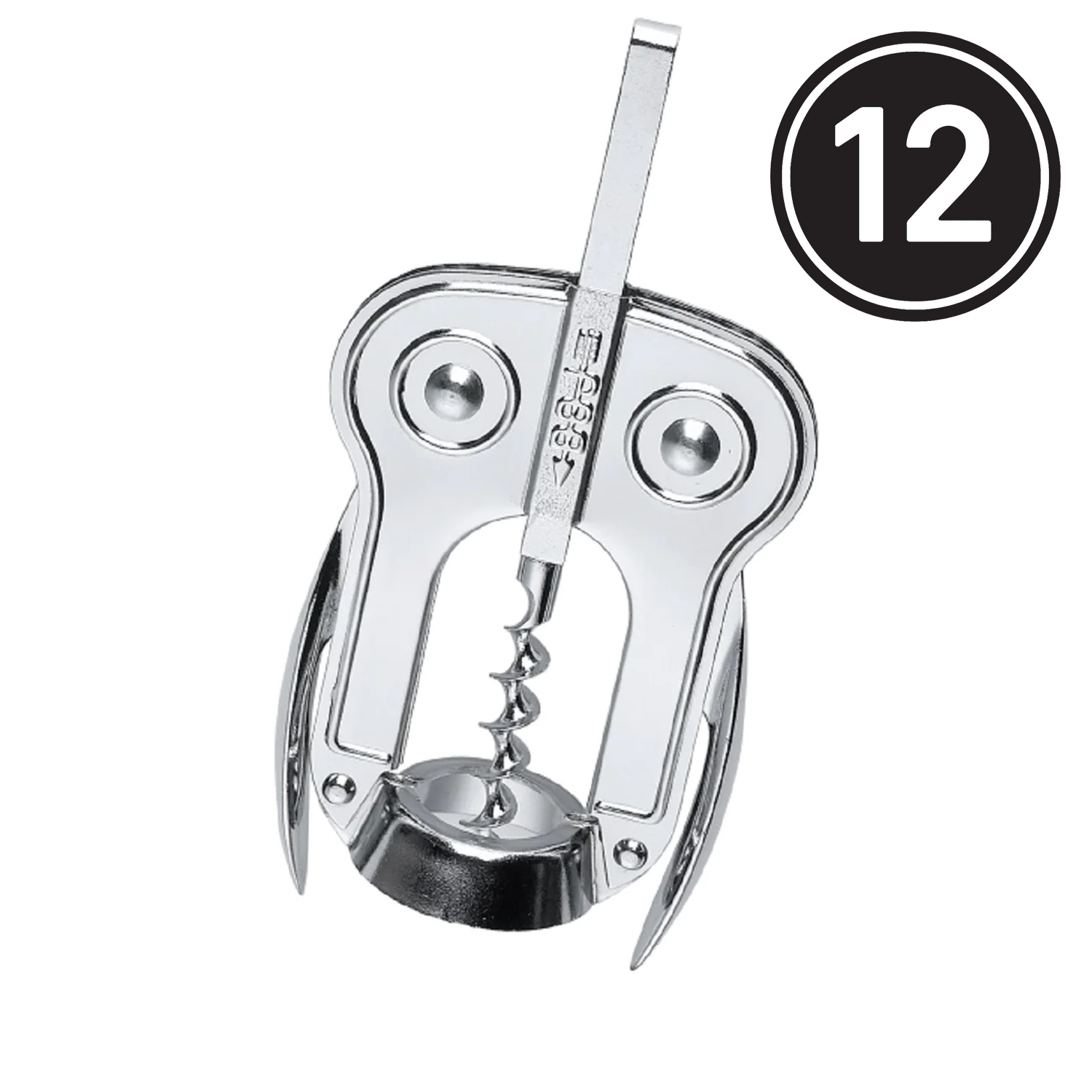 12 (Twelve) BOJ "Owl Style" Double Lever Wing Corkscrew (Design) Wholesale