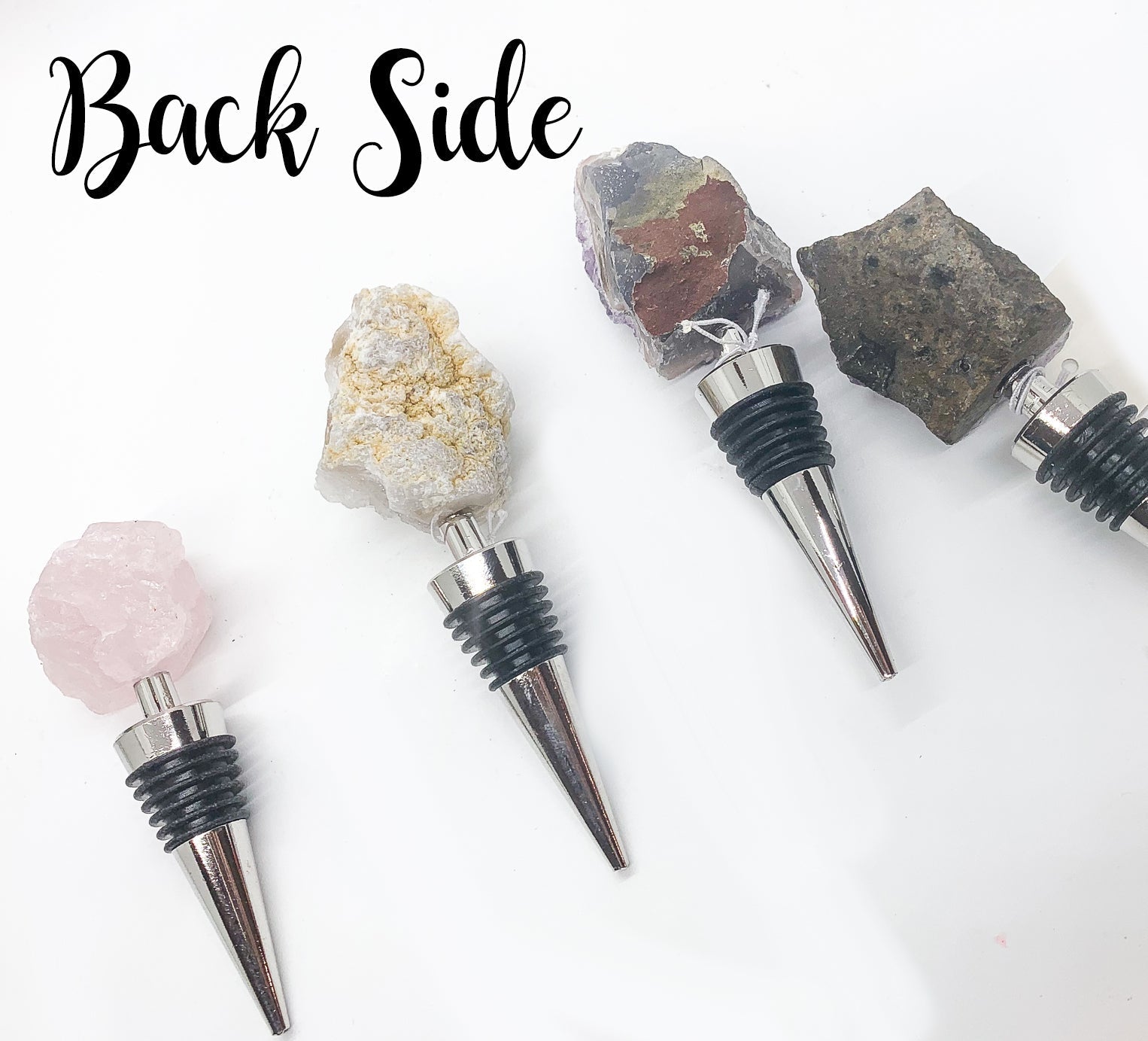 Natural Stone Wine Bottle Stoppers Set Decorative Bougie Bottle Stopper Gifts For Wine Lovers