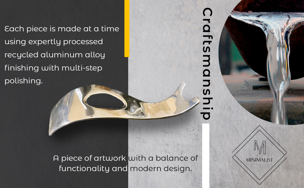 Minimalist Wine Bottle Holder Decorative Wavy Bar Display Stand Modern Home