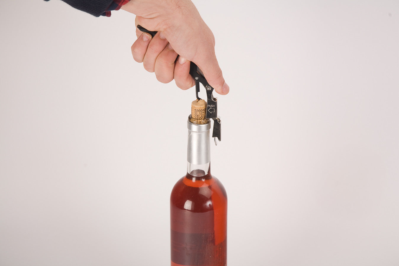 Double Step "Sommelier" Waiter's Corkscrew All-in-one Corkscrew, Bottle Opener and Foil Cutter (12 Units) - wineopeners.shop