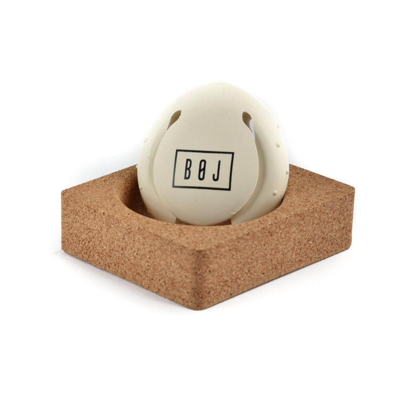 Cap Cut Foil Cutter (White) with Holder Made of Natural Cork Packaging - wineopeners.shop