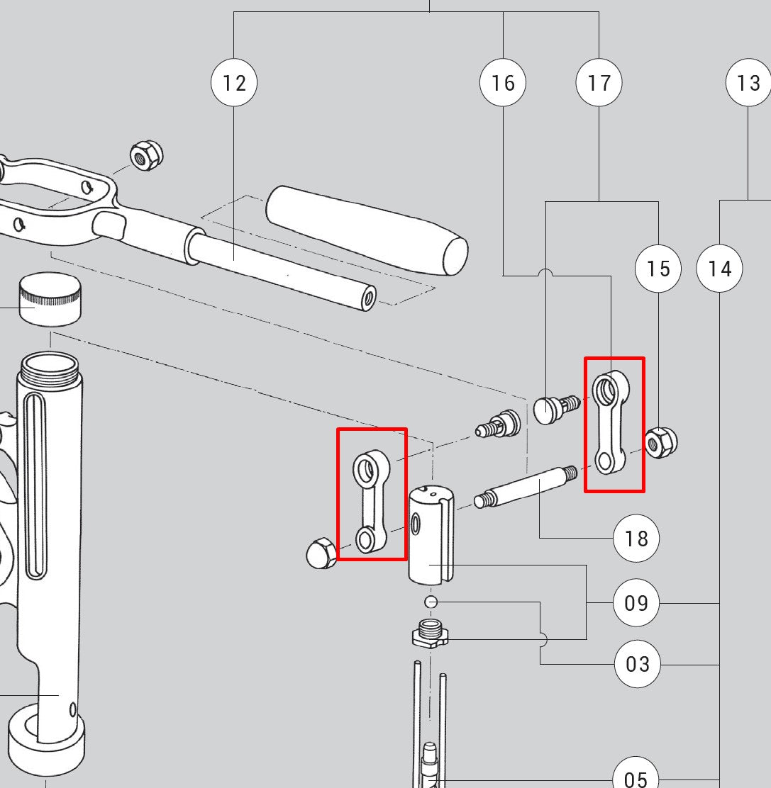 Set of 2 Connecting Rods - 099206002