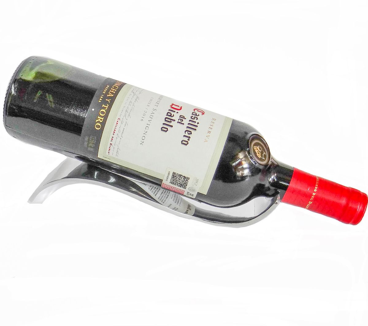 Minimalist Wine Bottle Holder Decorative Wavy Bar Display Stand Modern Home