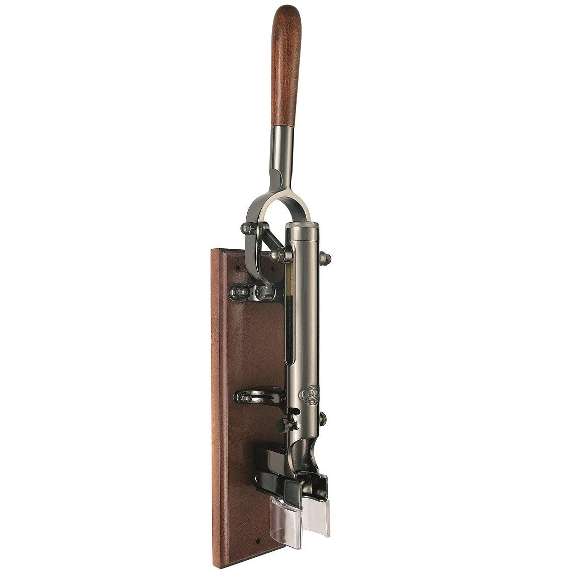 BOJ Professional Wine Opener Black Nickeled SapeleBacked Wall Mounted Corkscrew 09926 wineopeners.shop